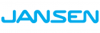Blauer Jansen Schriftzug- offizielles Logo der Jansen AG aus Oberriet, Schweiz