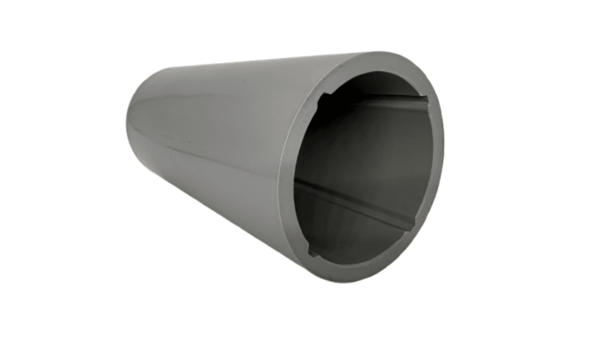 Graues Inklinimetermessrohr der Firma Jansen dient zum Vermessen der Erdbewegungen an und in der Nähe großer Bauwerke wie Tunnel oder Hochhäusern.